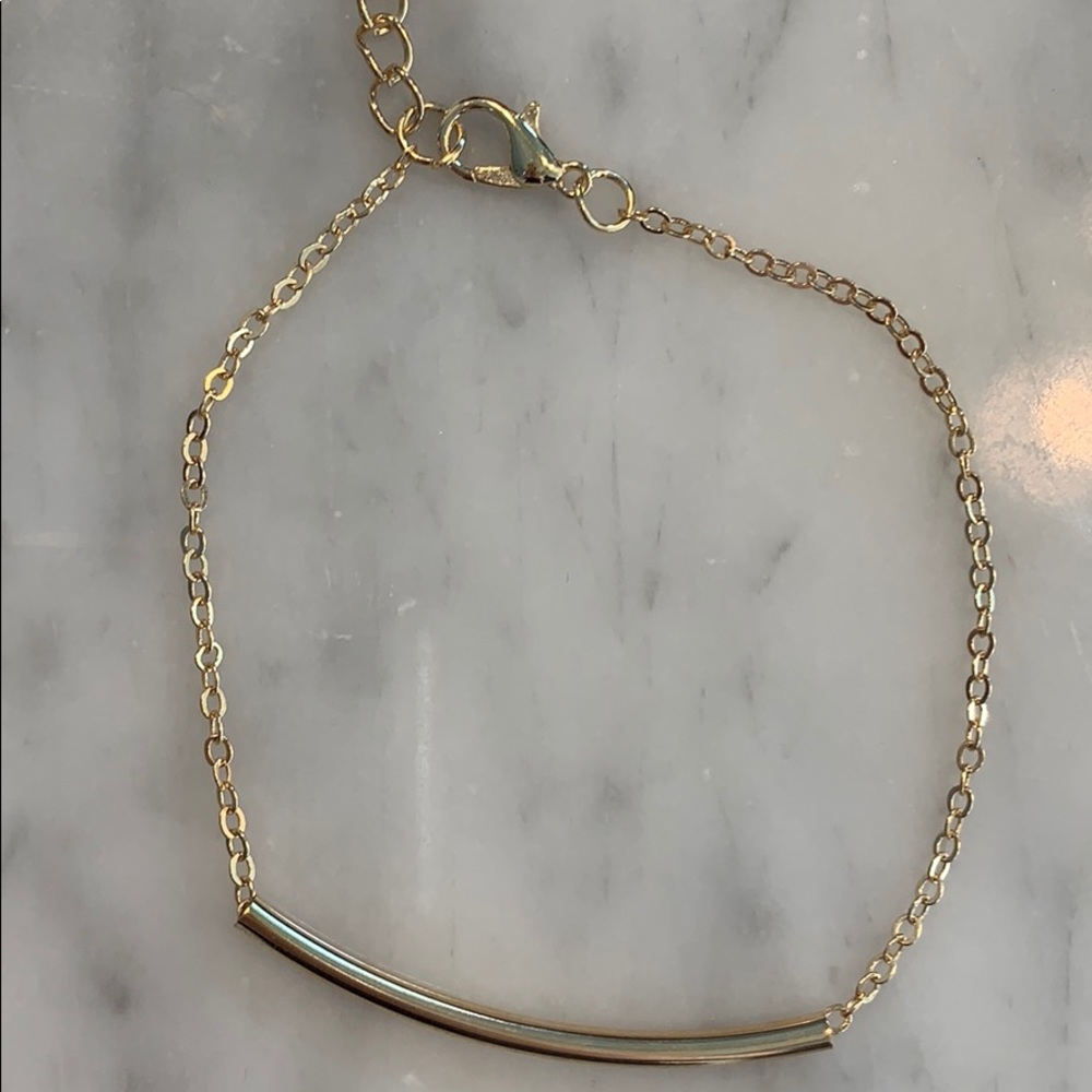 Gold Bar anklet ⭐️